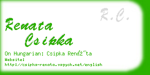 renata csipka business card